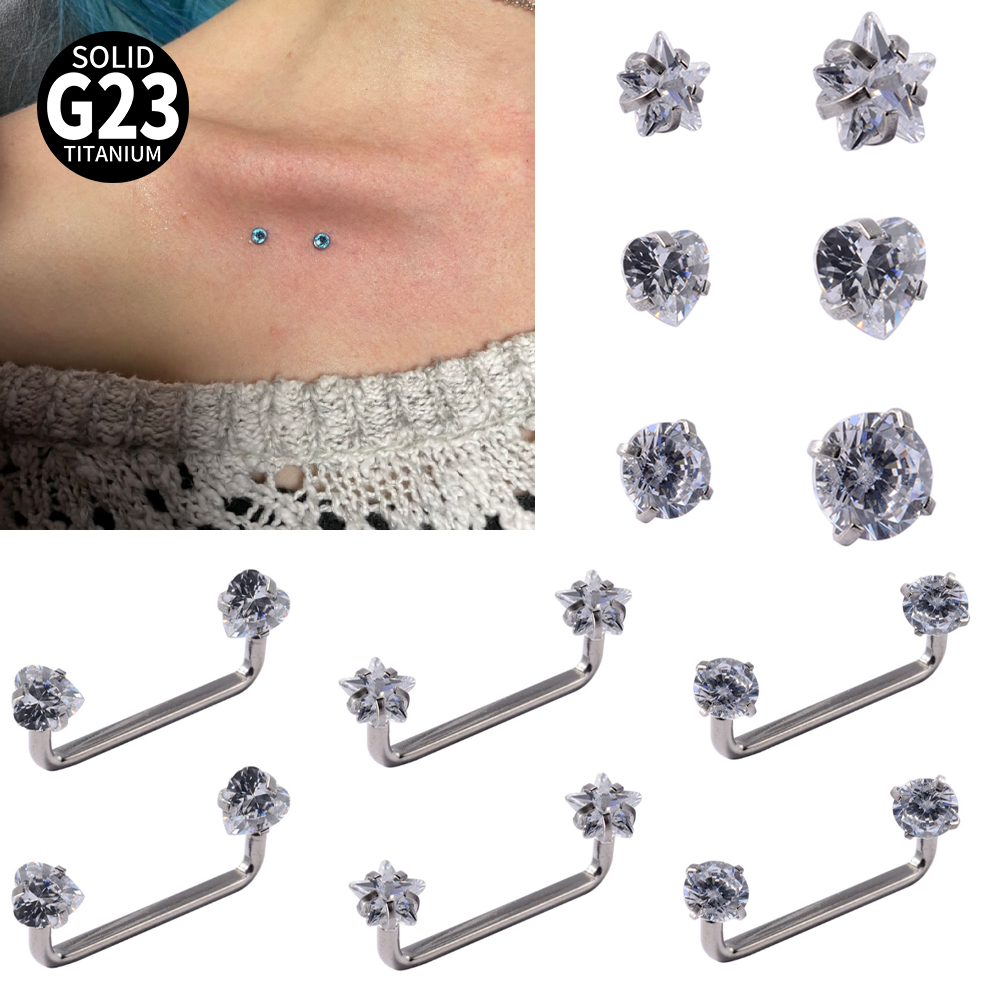 3-1PCS Implant Grade Titanium  - Body Jewelry Dermal ulasan dan harga