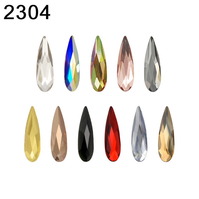 2304 Raindrop Flat Back No Hot - Body Jewelry Flat Back ulasan dan harga