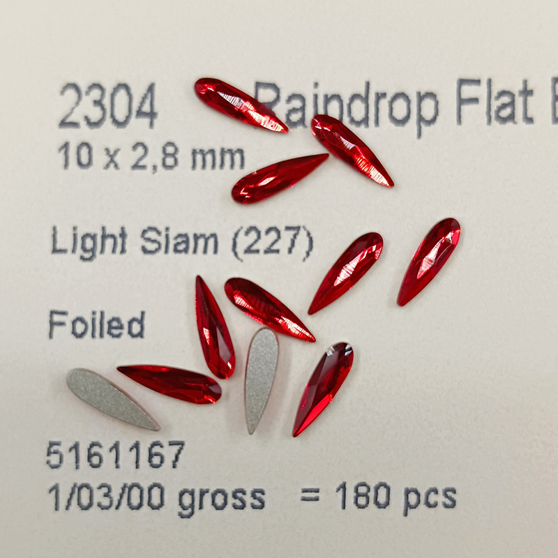 2304 Raindrop Flat Back No Hot - Body Jewelry Flat Back ulasan dan harga