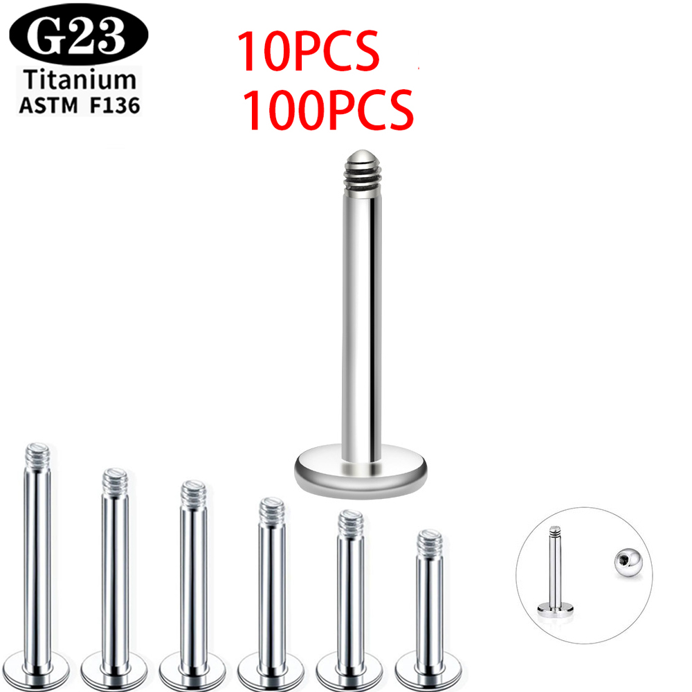 10/100PCS ASTM F136  G23 Titan - Body Jewelry Dermal ulasan dan harga