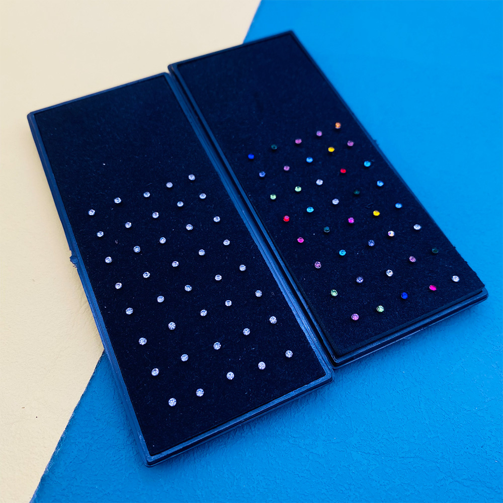 40PC Set Fashion Crystal Nose  - Body Jewelry Jewelry Box ulasan dan harga