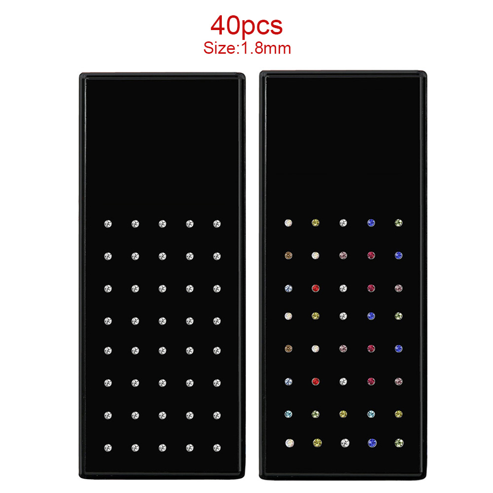 40PC Set Fashion Crystal Nose  - Body Jewelry Jewelry Box ulasan dan harga