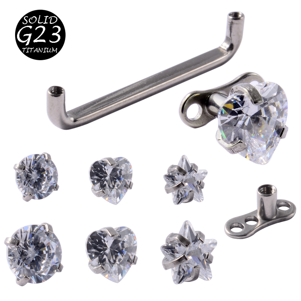 1Peice G23 Titanium Dermal Anc - Body Jewelry Dermal ulasan dan harga