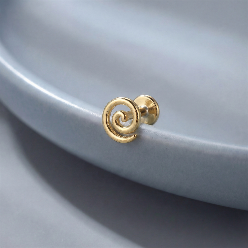 AIDE 925 Sterling Silver 16G S - Body Jewelry Flat Back ulasan dan harga
