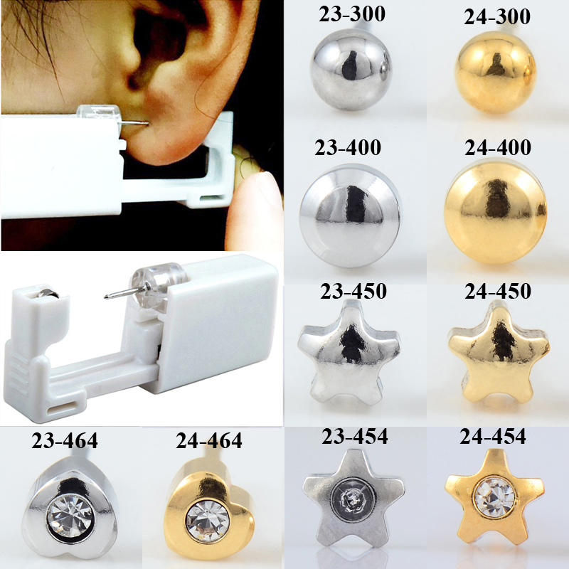 24pcs/Box No Pain Ear Piercing - Body Jewelry Jewelry Box ulasan dan harga