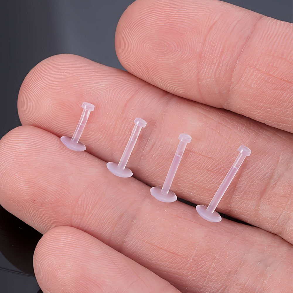12 Pcs Flat Back Clear Earring - Body Jewelry Flat Back ulasan dan harga