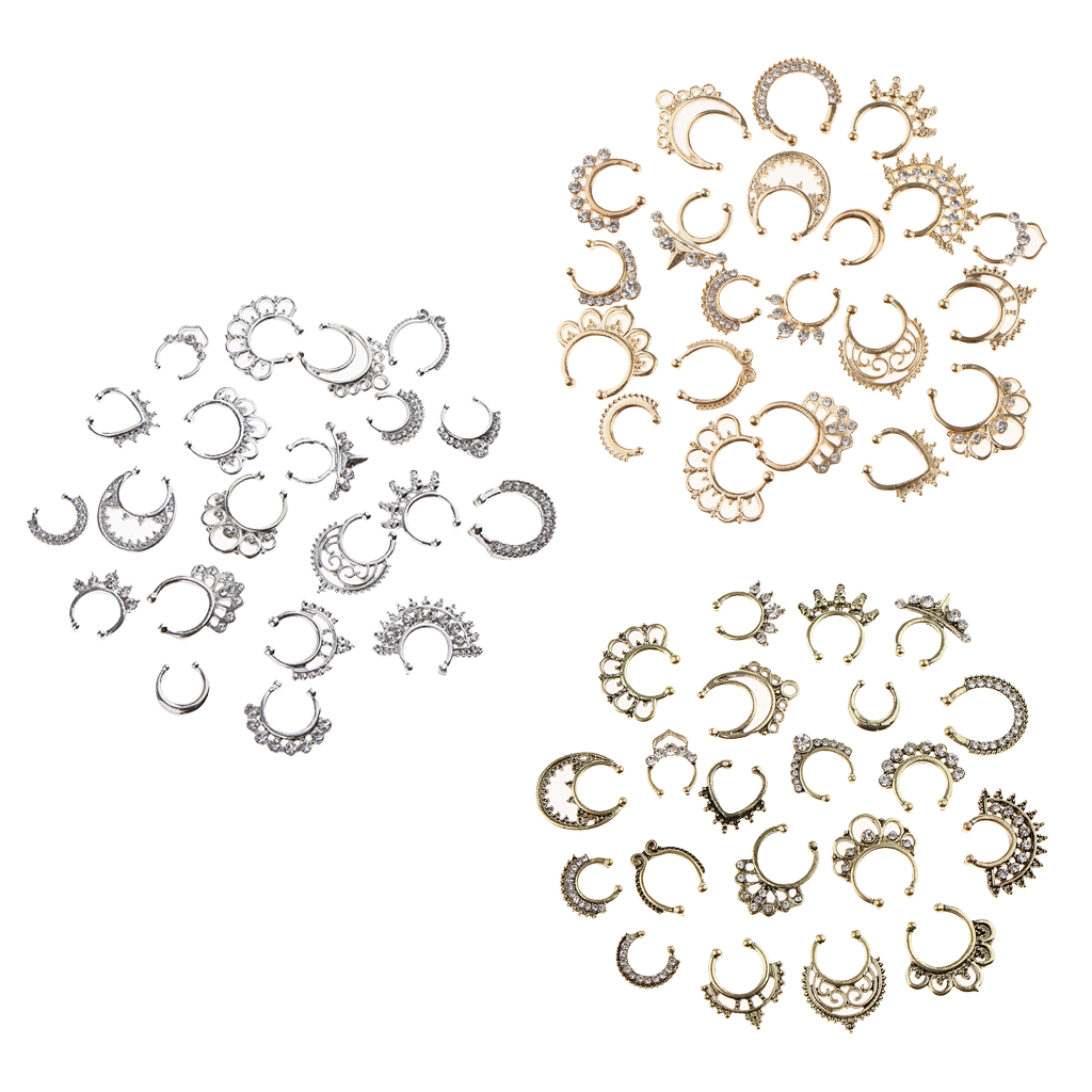 Hot Sale 21/3PCS Nose Fake Sep - Body Jewelry On Sale ulasan dan harga